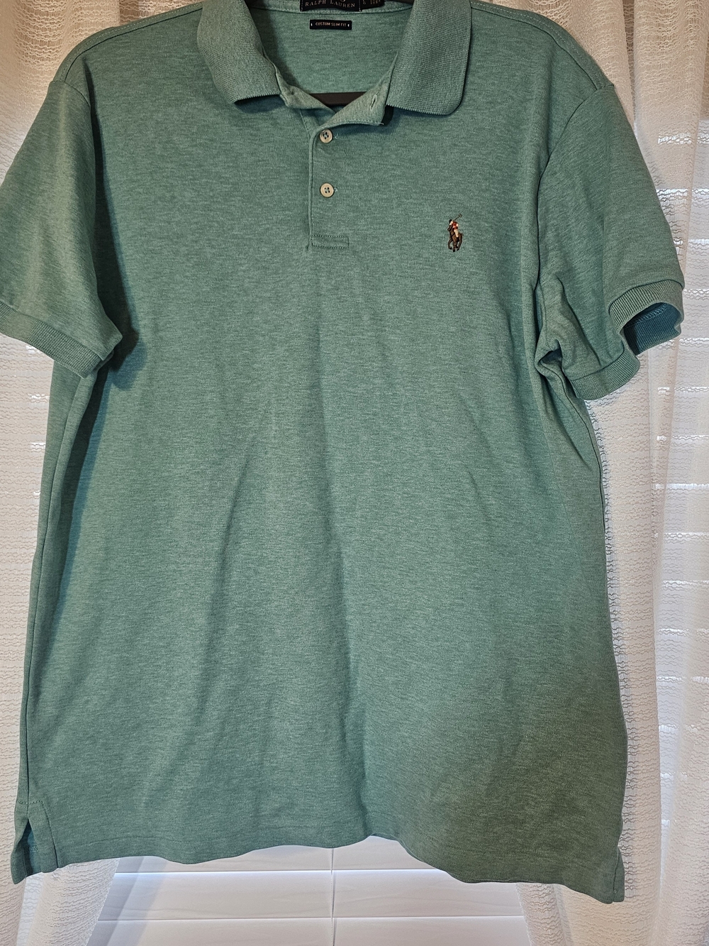 Men's Polo Ralph Lauren, Custom Slim Fit Polo, Size Large